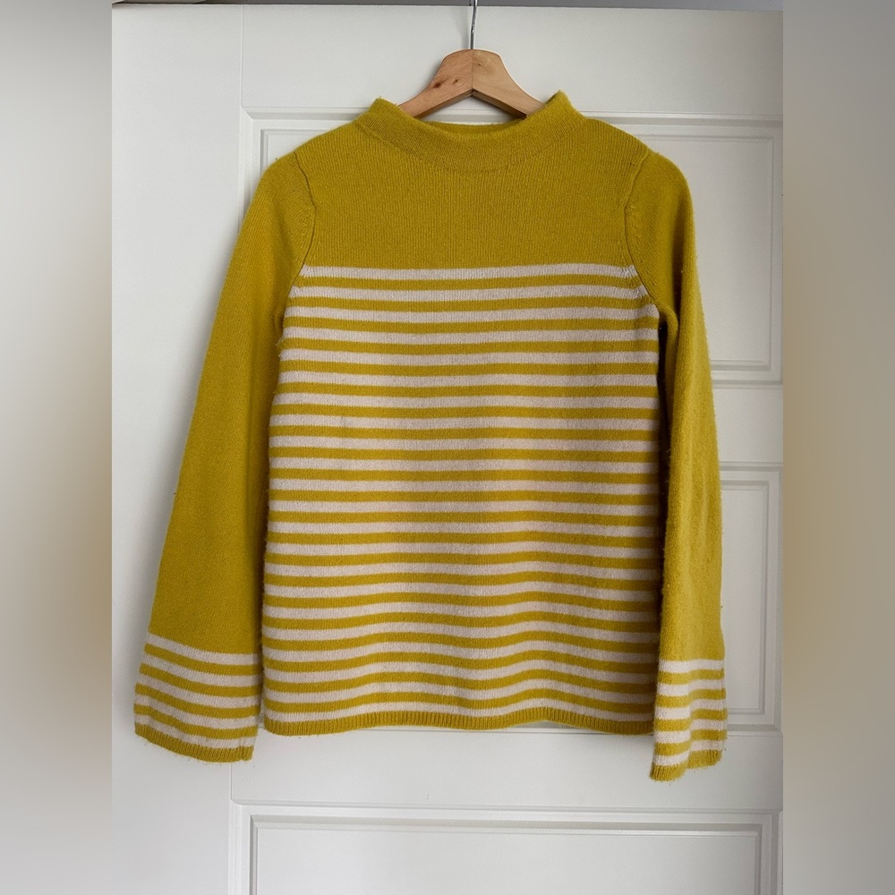 Boden Yellow Striped Sweater in EUC!